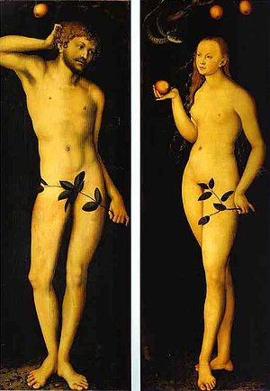 Lucas Cranach Adam and Eve 1528